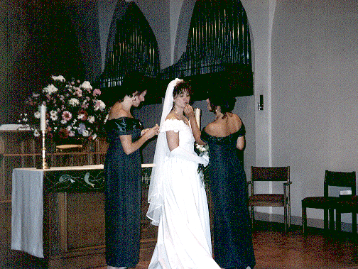 The blushing bride